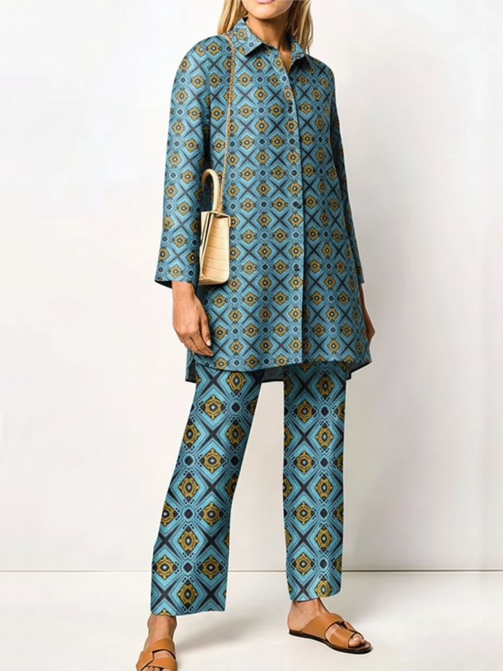 Farrah | Stylish Tunic Pants Two Piece Set