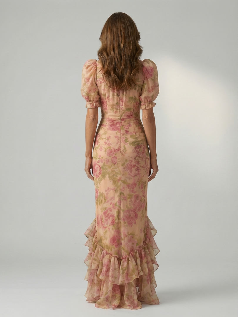 Vianne - Gentle High Neck Maxi Dress