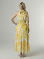 Sylin - Gathered Halter Midi Dress