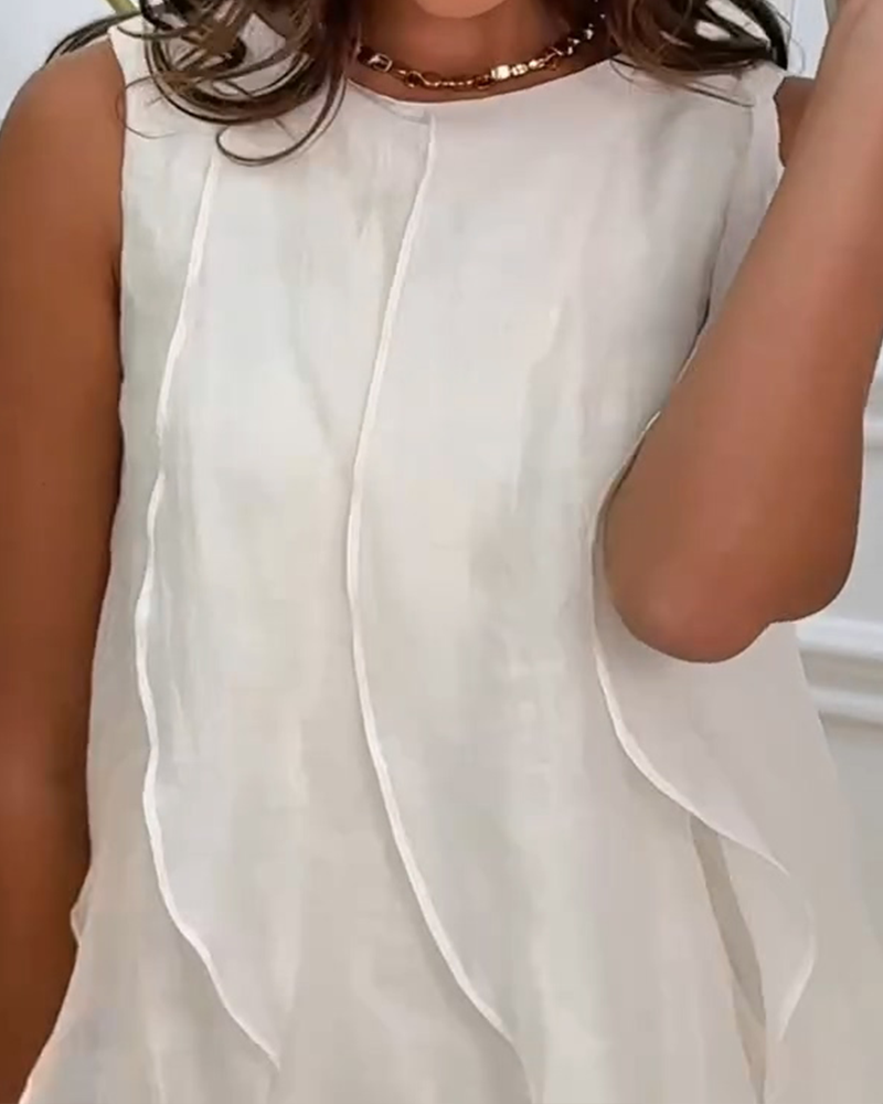 Ruffle Asymmetrical Maxi Dress Summer Style | Senselle