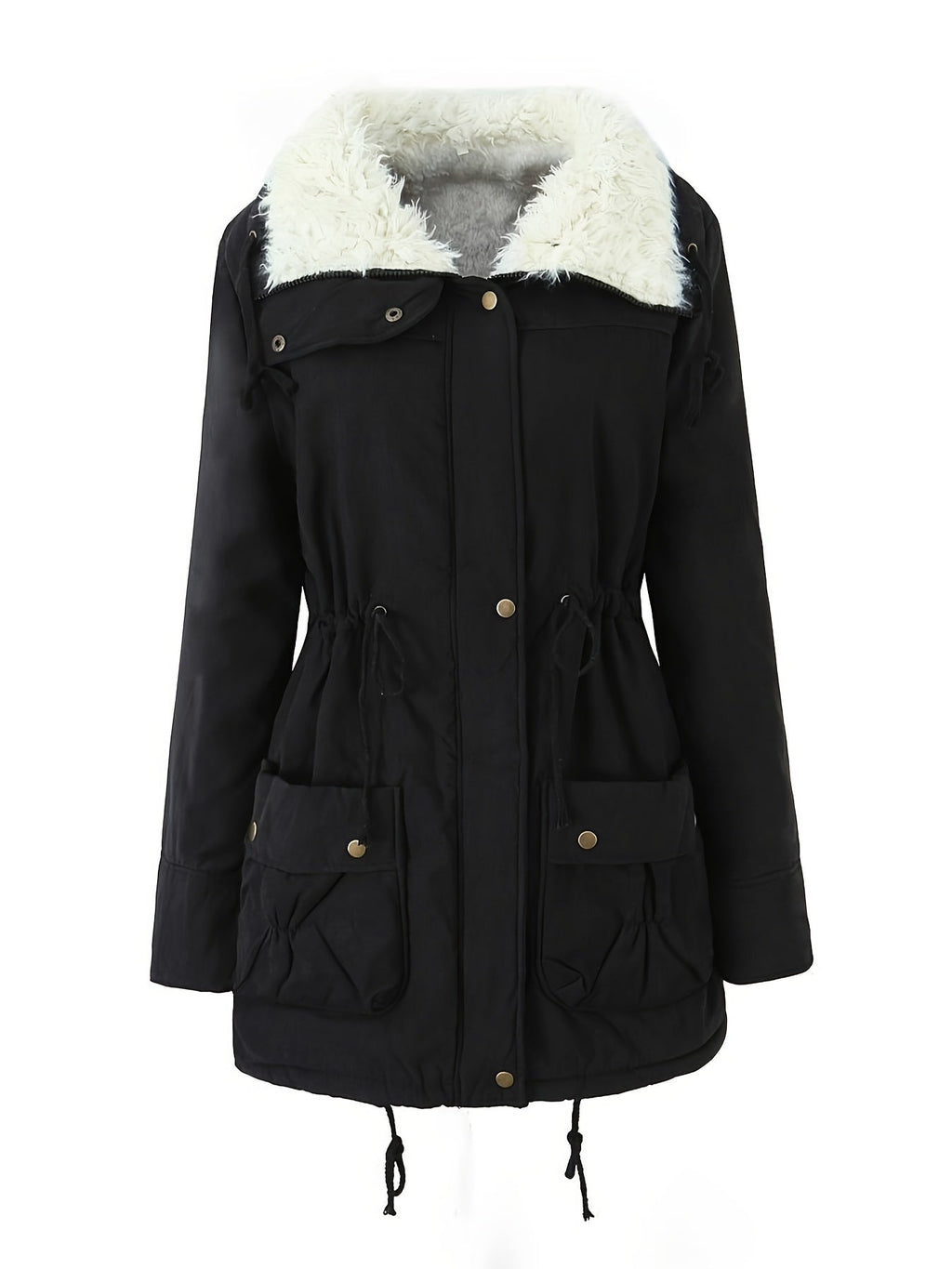 Black Hooded Coat