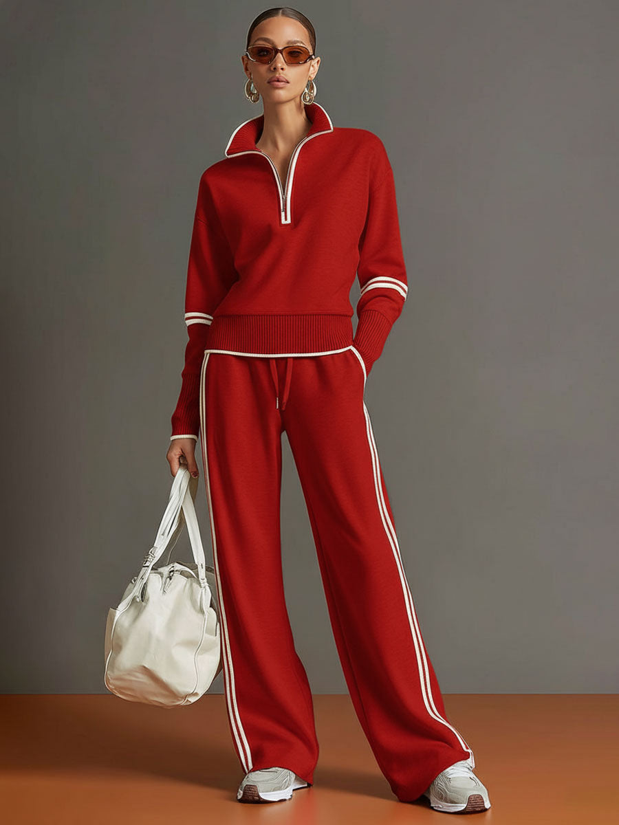 Half-zip tracksuit co-ord set