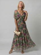 Calen - Off Shoulder Flow Midi Dress