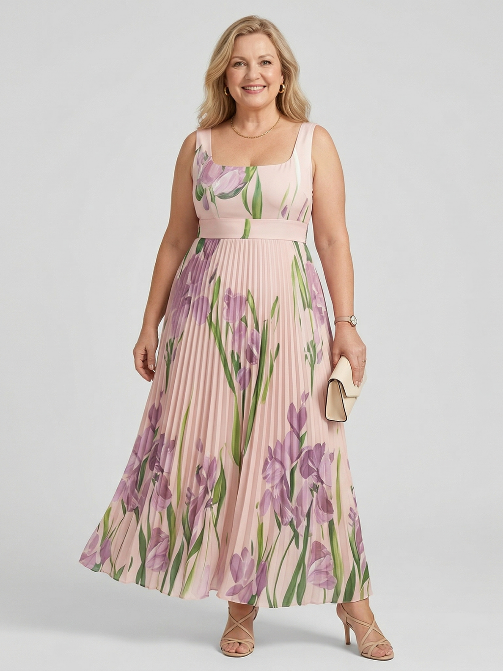 Harper Floral A-Line Maxi Dress