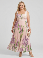 Harper Floral A-Line Maxi Dress