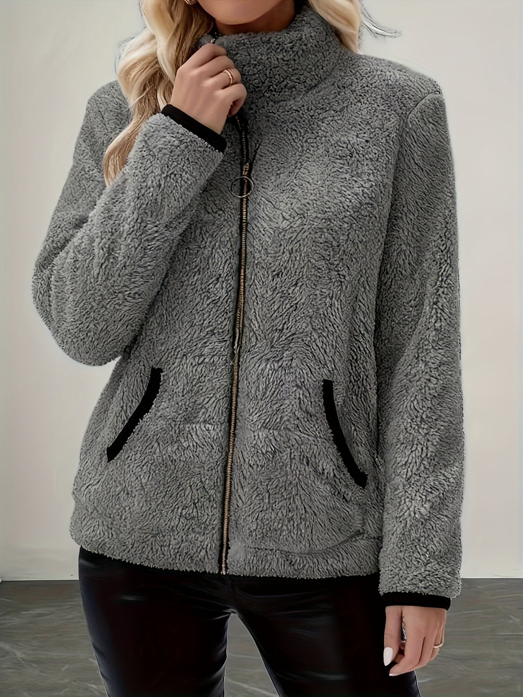 White Zip-Up Jacket