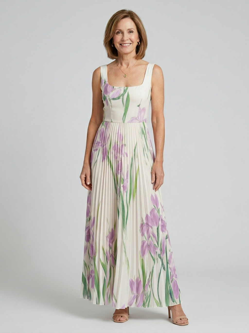 Harper Floral A-Line Maxi Dress