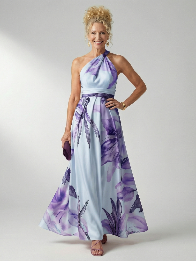 Amiel - Light Floral Maxi Dress