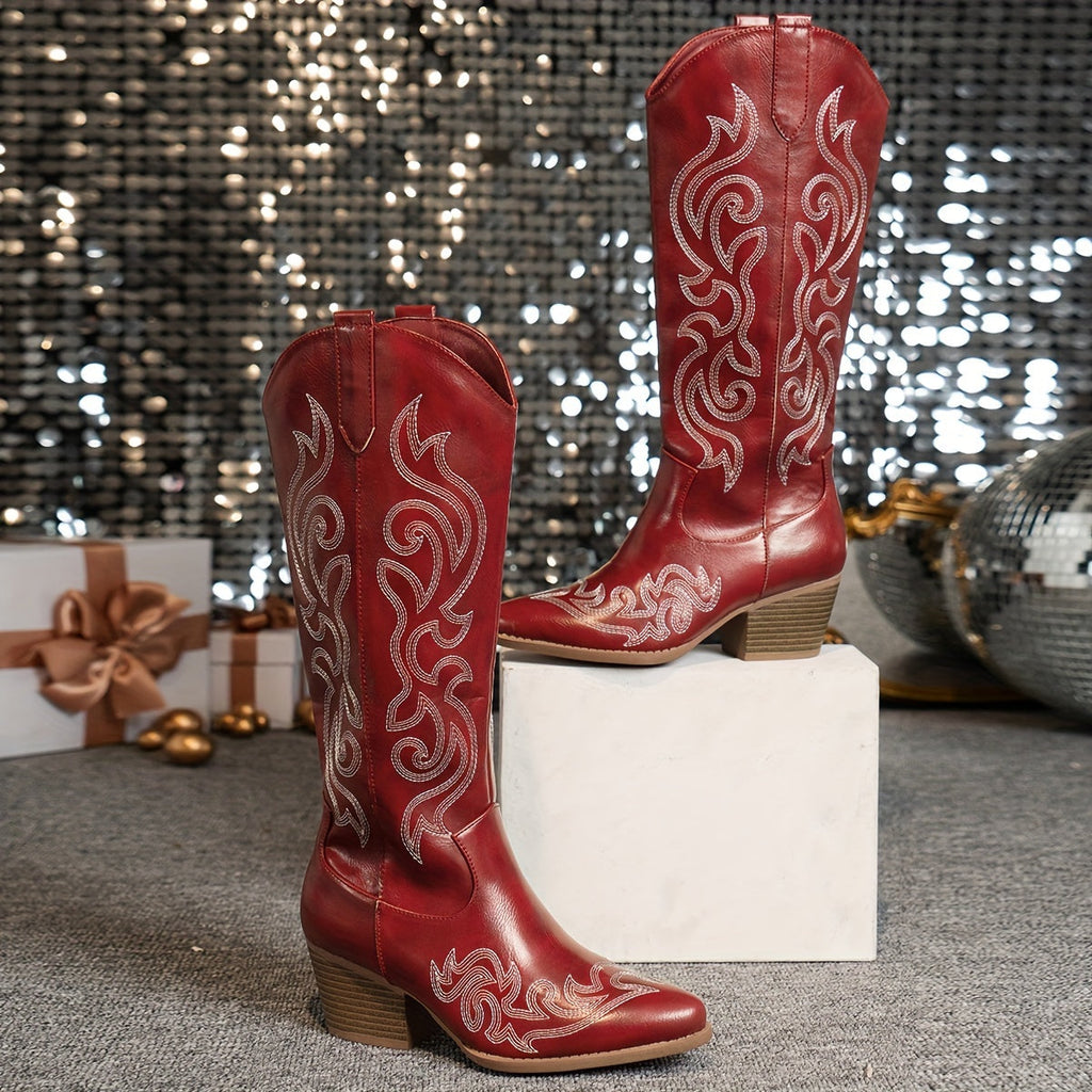 knee-high cowboy Boots