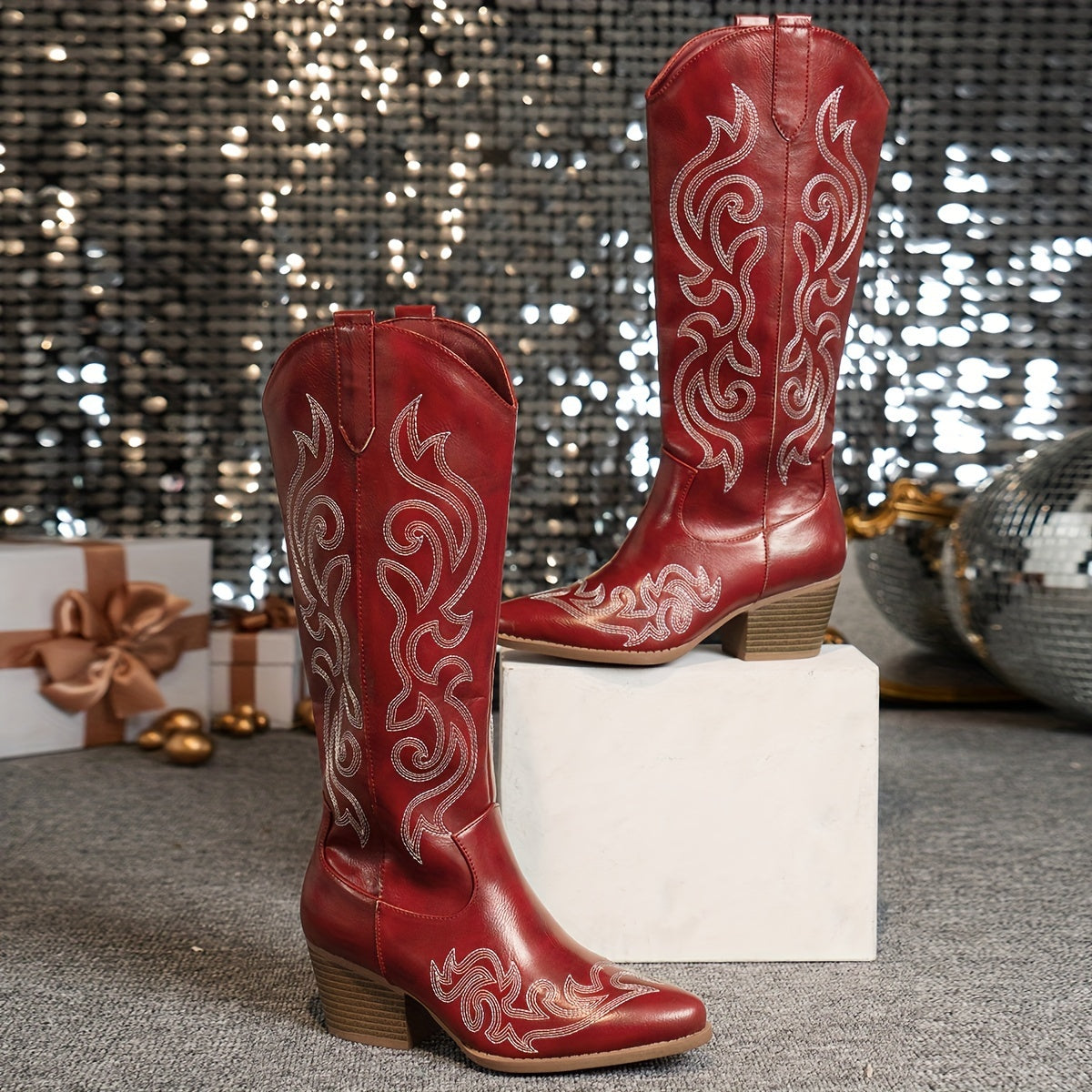 knee-high cowboy Boots