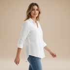 Classic Women's Linen Button-Up Shirt