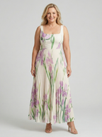 Harper Floral A-Line Maxi Dress