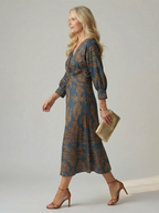 Lune - Natural Wrap Midi Dress