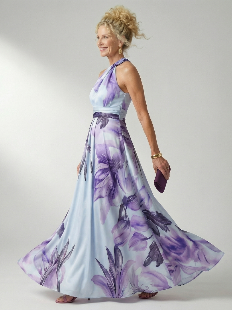Amiel - Light Floral Maxi Dress