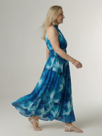 Sylin - Gathered Halter Midi Dress