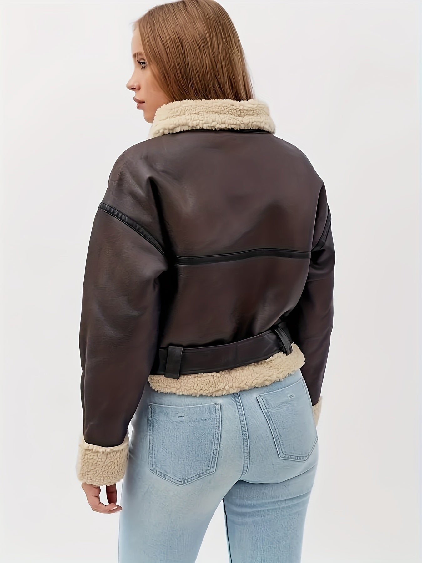 Coffee Brown Moto Jacket
