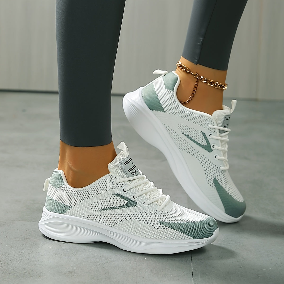 White and Gray lightweight everyday Sneakers