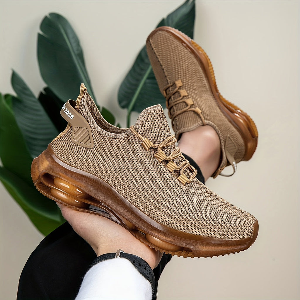 Khaki knit slip-on Sneakers