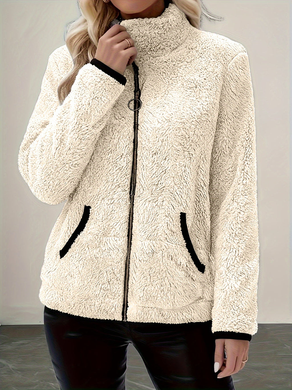 White Zip-Up Jacket