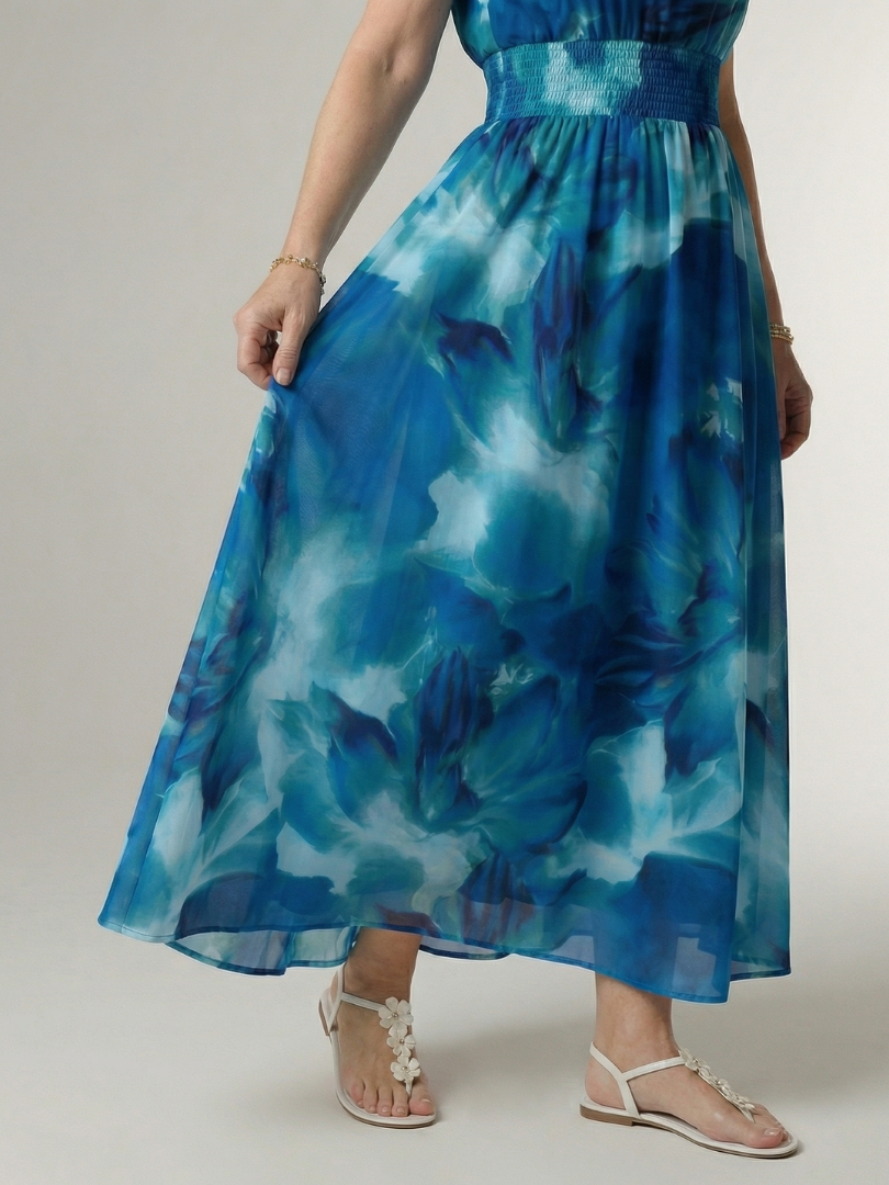 Sylin - Gathered Halter Midi Dress