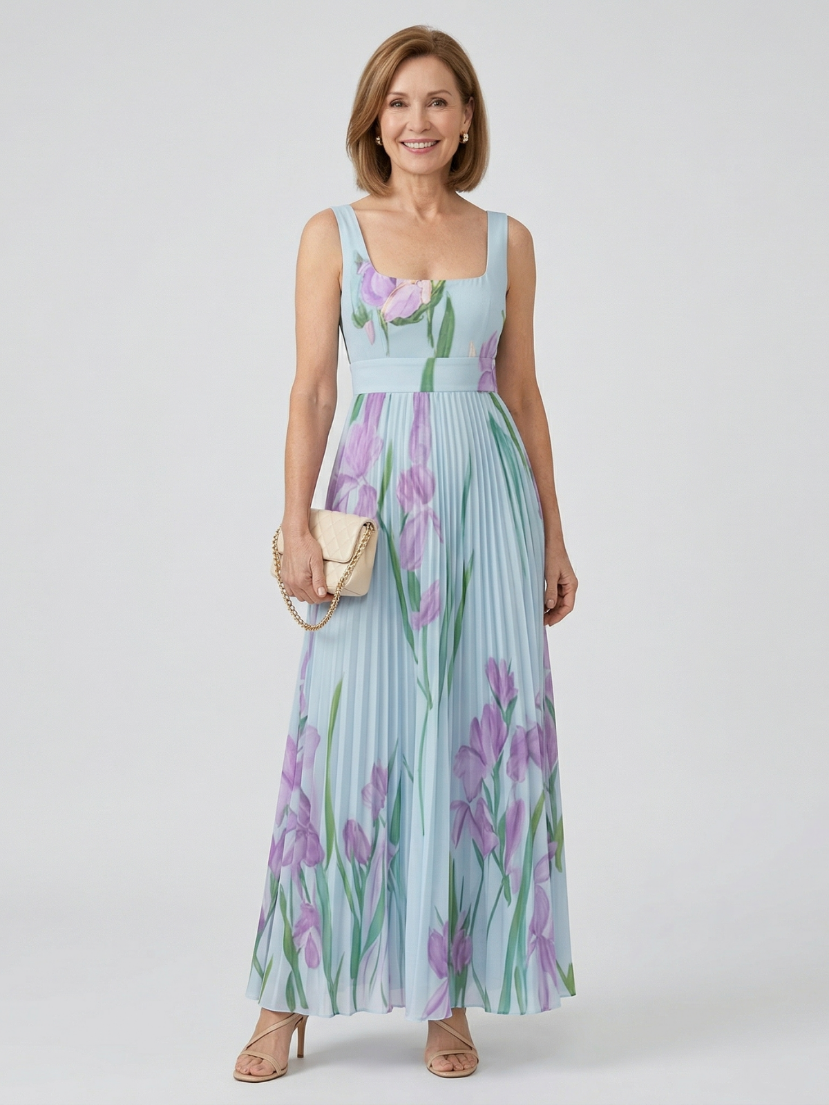 Harper Floral A-Line Maxi Dress