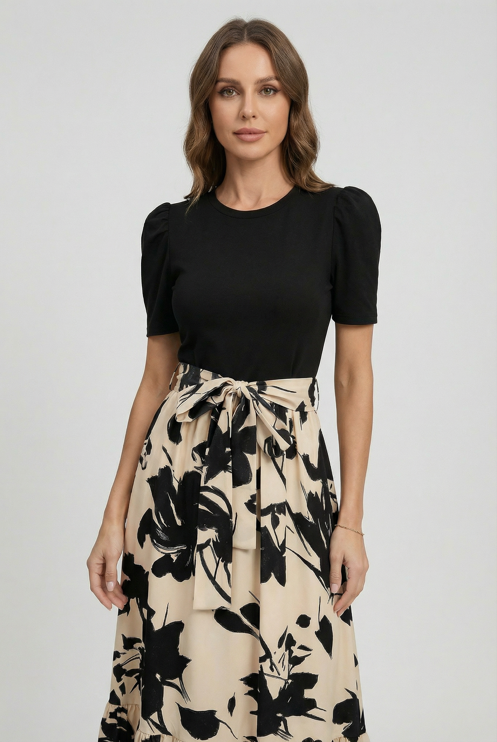 Women's Floral Print A-line Maxi Dress