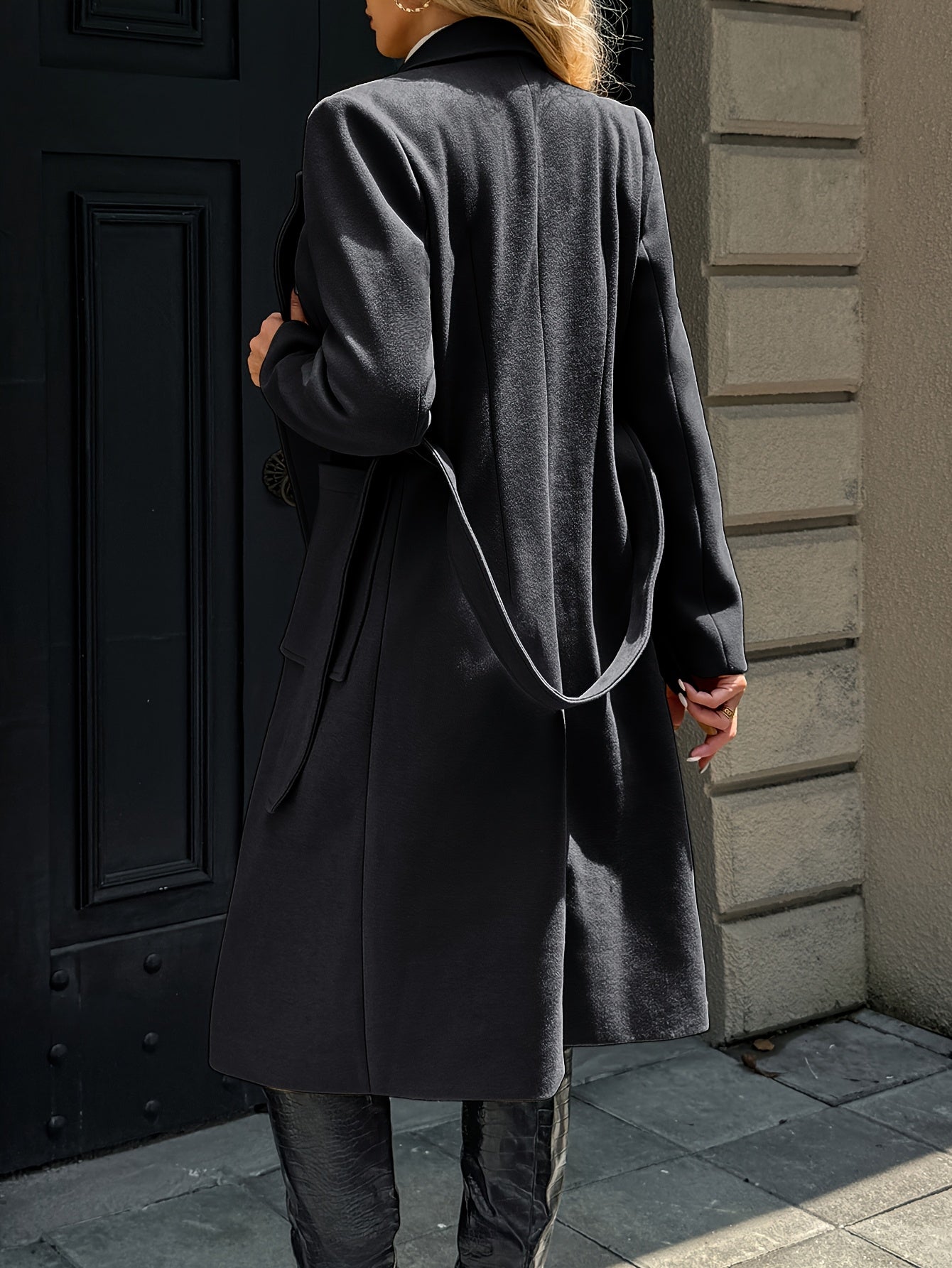 Camel Belted Long Coat