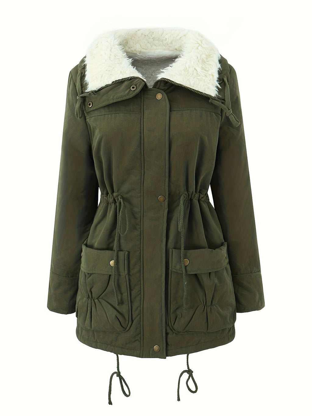 Fern Green Hooded Coat