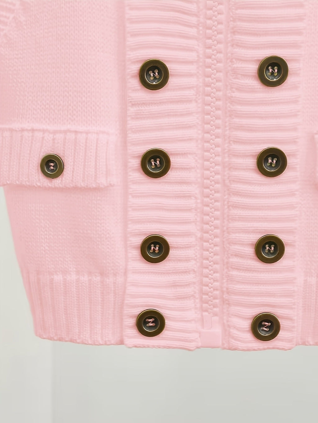 Milky high-collar zip vest