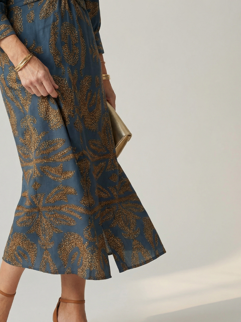 Lune - Natural Wrap Midi Dress
