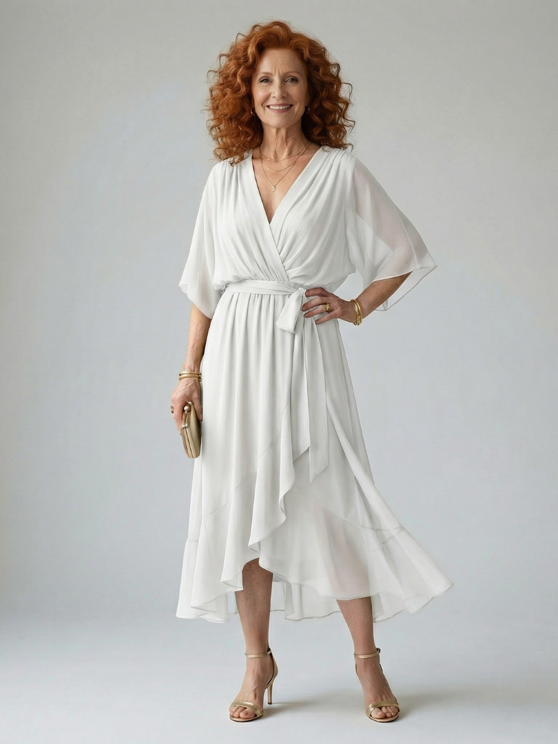 Elric - Light Drape Midi Dress