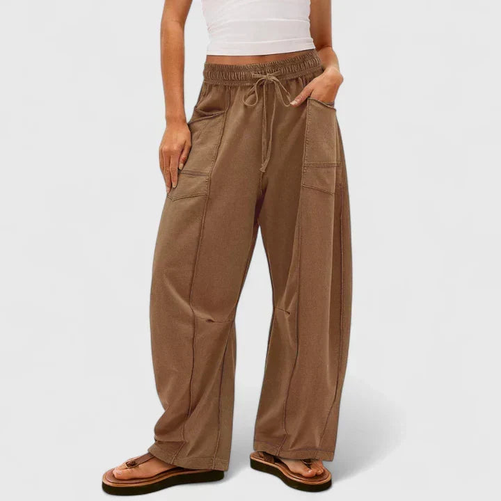 White wide-leg Pants, front view