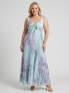 Harper Floral A-Line Maxi Dress
