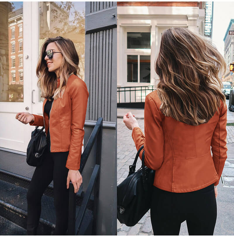 Black Leather Biker Jacket