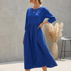Breezy Bohemian Midi Dress - Effortless Chic for Sunny Days