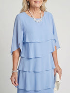 Brent - Layered Tier Midi Dress