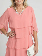 Brent - Layered Tier Midi Dress
