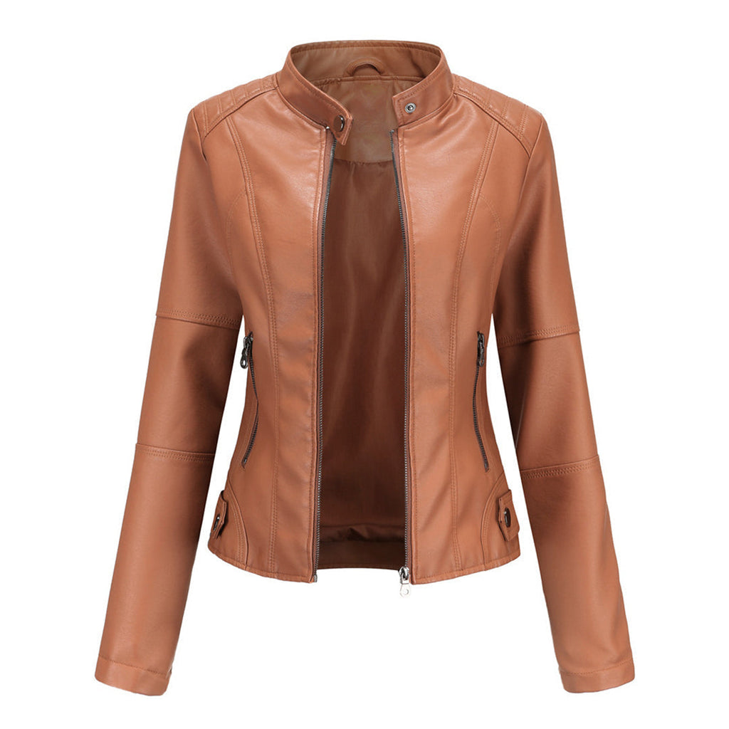 Black Leather-Look Jacket