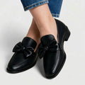 Black Wide Fit Comfort Loafers, front view