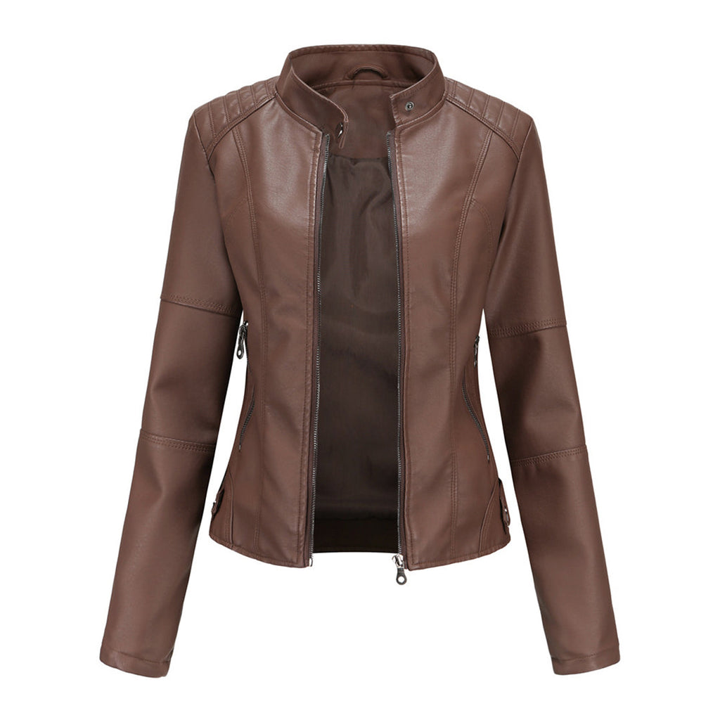 Black Leather-Look Jacket