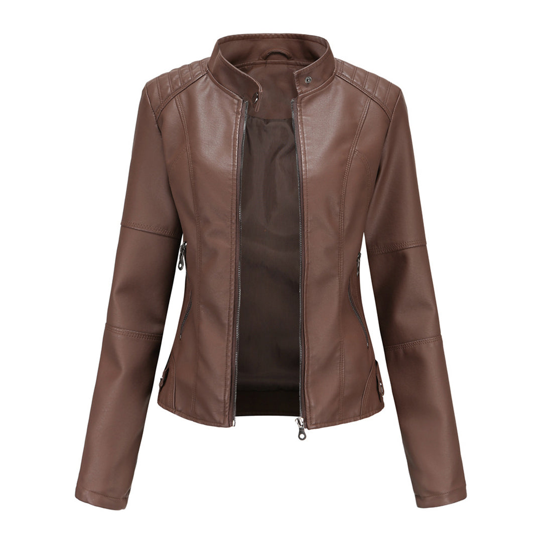 Black Leather-Look Jacket