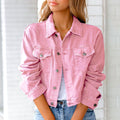 Pink Denim Jacket, front view