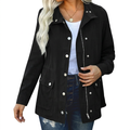 Black Utility Jacket, front view