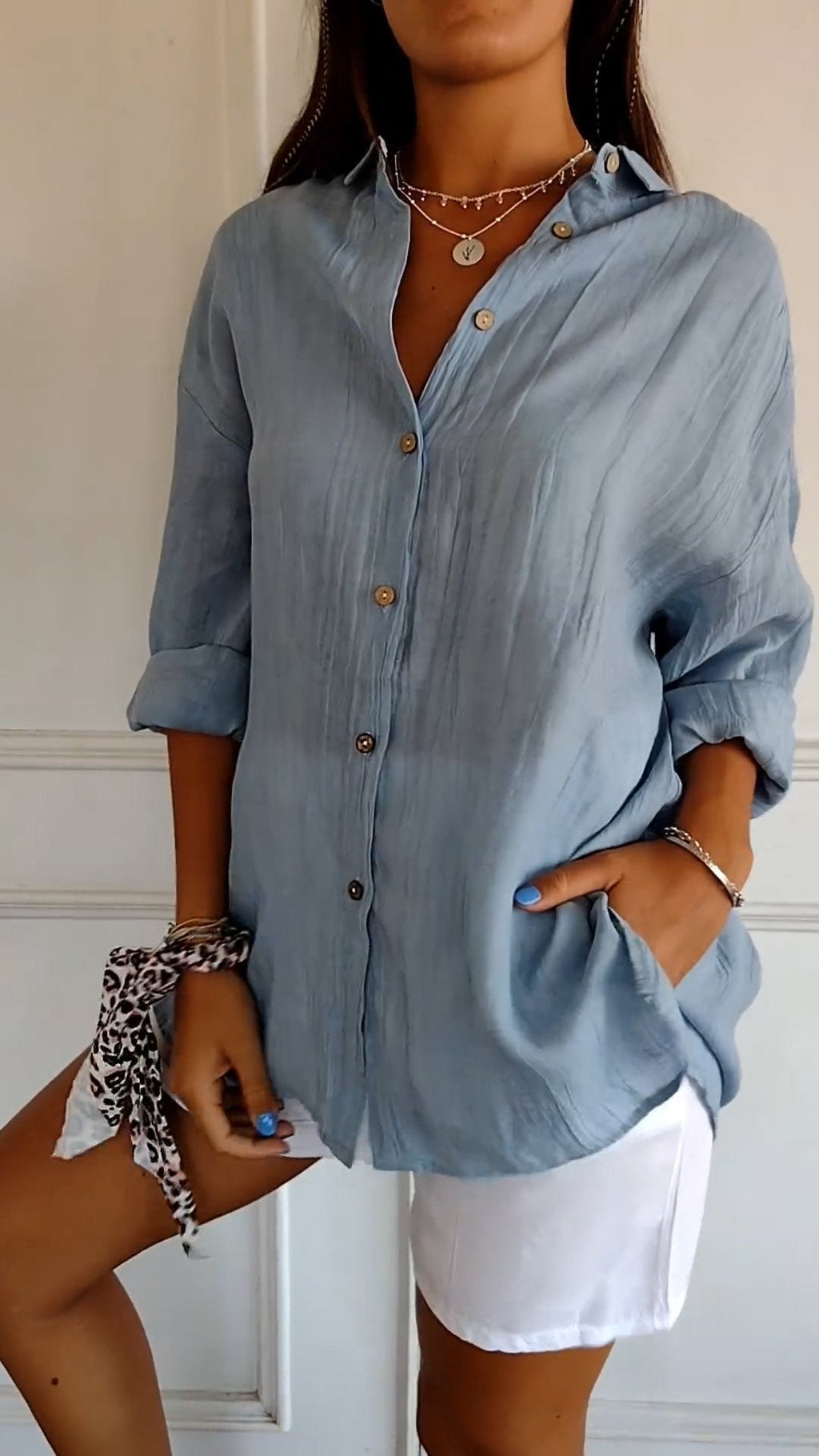 Button Down Summer Shirt Vacation Beach