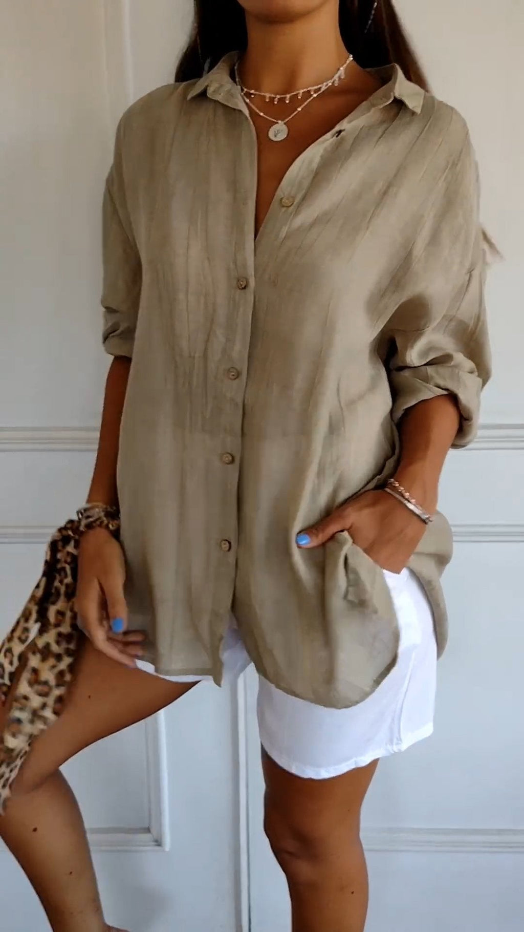Button Down Summer Shirt Vacation Beach