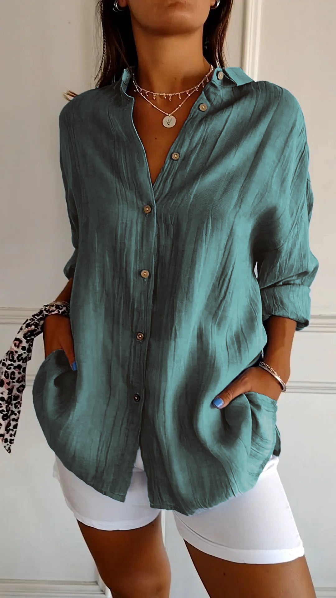 Button Down Summer Shirt Vacation Beach
