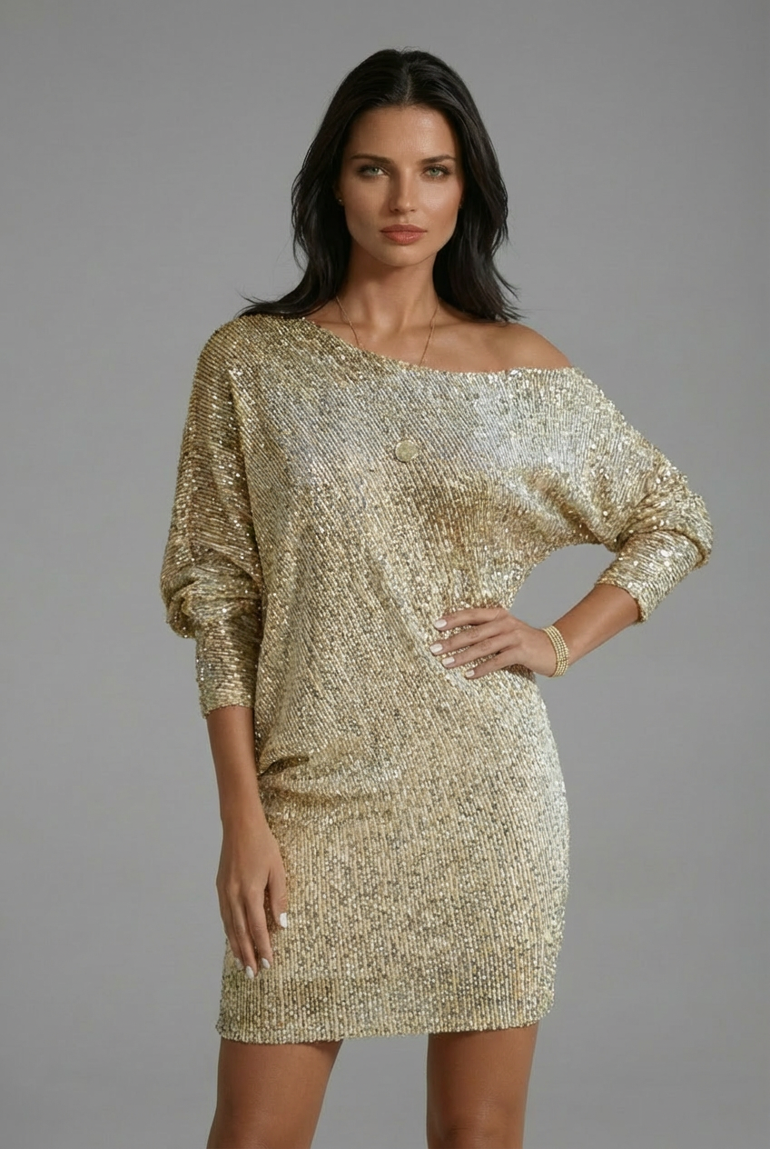 Women’s Sequin Glitter Mini Cocktail Dress