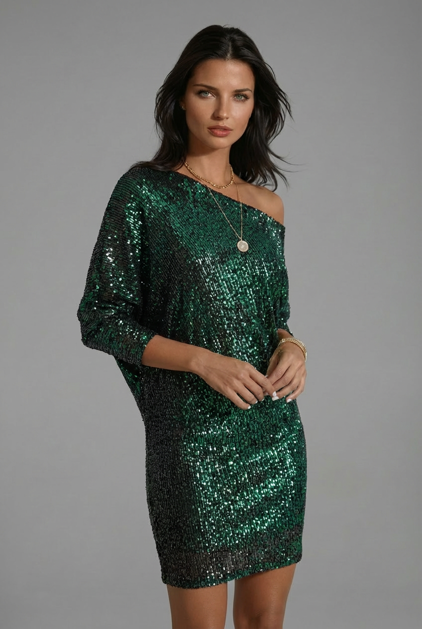 Women’s Sequin Glitter Mini Cocktail Dress