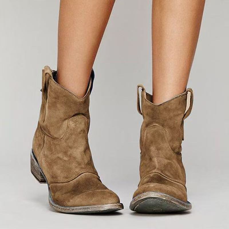 Brown suede ankle Boots