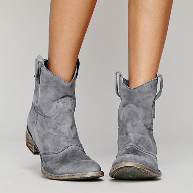 Grey suede ankle Boots